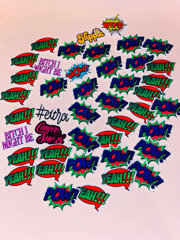 40 piece word expression destash planars must drill your own hole (read full details)