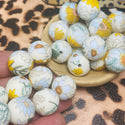 5 piece silicone  -15MM floral style