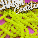 85 piece 10MM bead strand green yellow glow