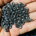 100 piece Alloy gunmetal flats rounded Spacers 8x3MM