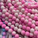 Imperfect! 104 Piece 8MM glass bead strand duo color (scroll to the bottom to read full details)