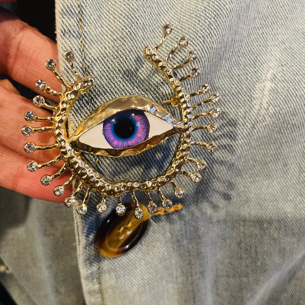 1 piece Brooch pin Eye Style