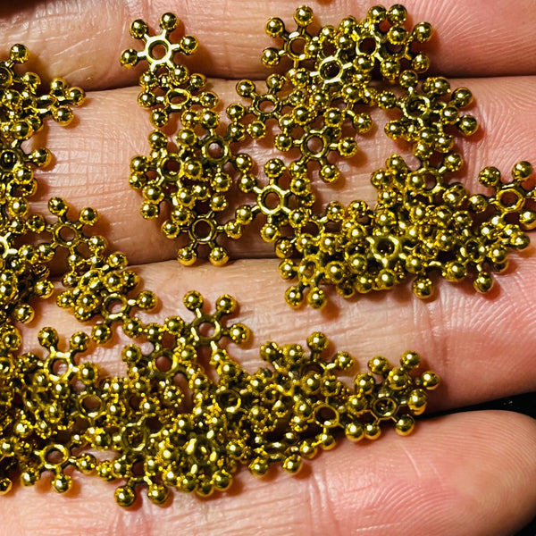 100 piece Antique Gold Alloy Spacers flake 8.5MM