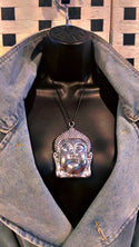 1 piece Silver OVERSIZED Buddha Pendant (this piece does have weight)-this is not a brooch