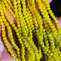 90 beads 1 strand Glass 4MM Ron/Face beads