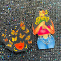 1 piece Resin image with holes Dainty medium sized - ladies