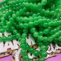 85 piece 10MM bead strand green