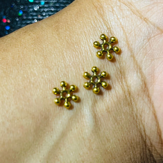100 piece Antique Gold Alloy Spacers flake 8.5MM