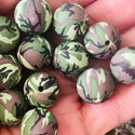 5 piece  15MM  camo bead
