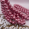 1 Strand 14MM Glass Pearl Pearl Pink