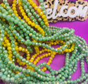 1 strand 4MM beads perfect for anklets and waist beads