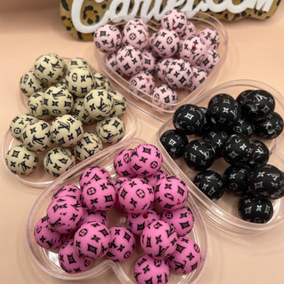 5 pack (read full details) silicone Letter beads