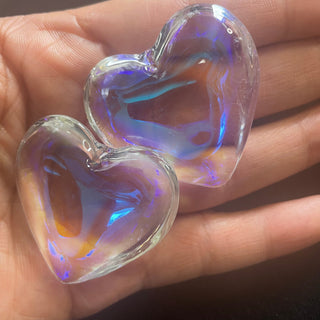 1 piece Heart Glass Pendant