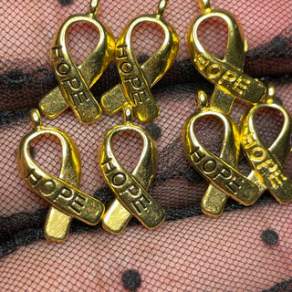 10 piece Gold Mini Hope Charms (read full details)