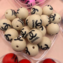 1  single bead- CEE C silicone Letter beads