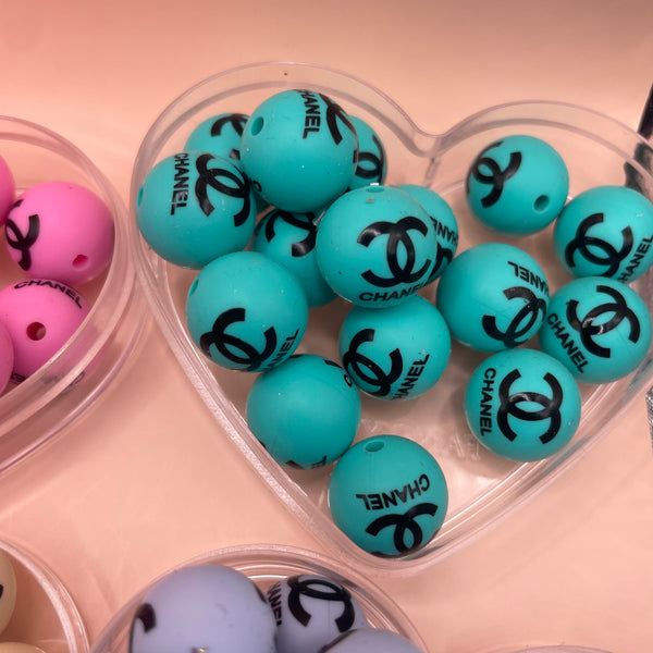 1  single bead- CEE C silicone Letter beads