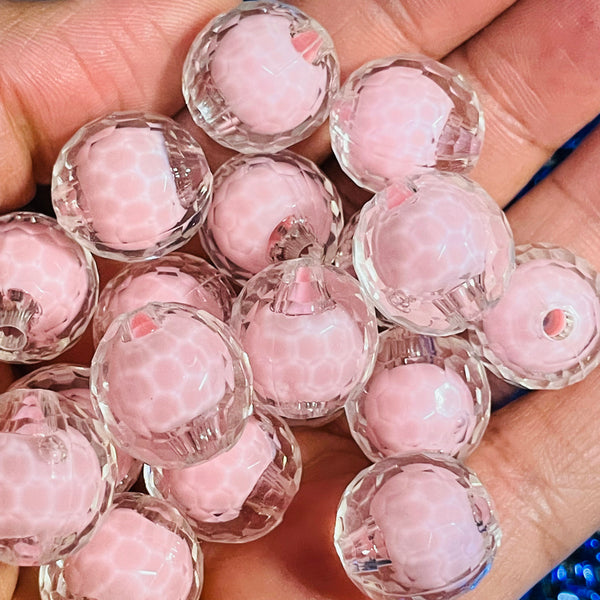 10 piece Acrylic Loose Beads bubble with Gum
