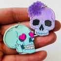 1 Piece Skull Charms w/ring & Hole