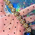 10 pack Leopard wood beads