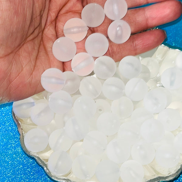 10 Pack Frosted Loose Beads