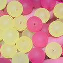 10 Pack Frosted pink or yellow