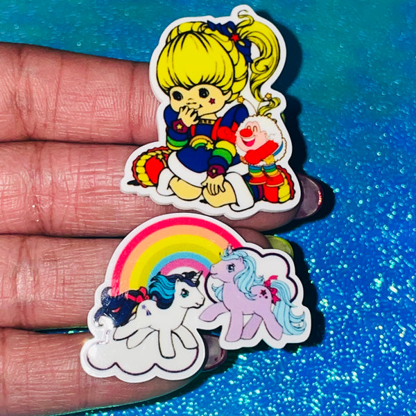 Word resin planar cartoons 80s