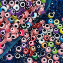 1 bag resin 6MM/8MM mixed eye beads