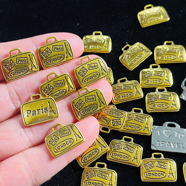 1 piece Alloy Travel suitcase charms (please note size)