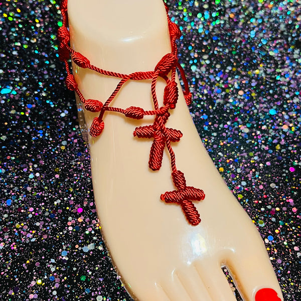 Adjustable RED thread anklets