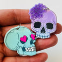 1 Piece Skull Charms w/ring & Hole