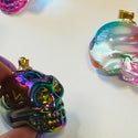 Pendant Glass Skull 1 piece-chains sold separately