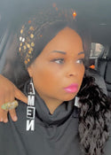 1 pair Amen Acrylic Long  Earrings