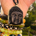 Buddha Black Gold Large Pendant