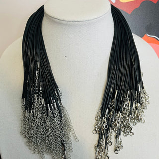 1 piece wax black cord for necklaces