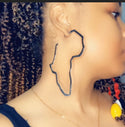 Stainless Steel Africa Hoop earrings