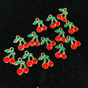10 piece Mini Alloy Cherries