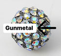 1 piece Metal rhinestone beads (heavier weight) read full details (only gunmetal left)