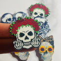 1 Piece Skull Charms w/ring & Hole