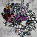 10 Pack Panda Rondelle Turq inspired stone beads