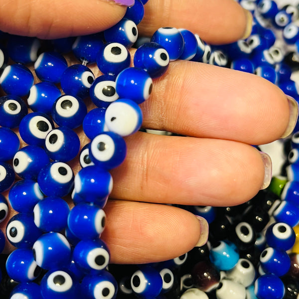 Glass 8MM Eye Beads (READ Details)