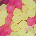 10 Pack Frosted pink or yellow