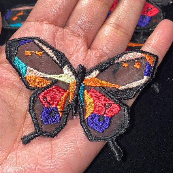 Sheer mesh butterfly Appliqué