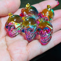Pendant Glass Skull 1 piece-chains sold separately