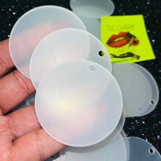 DIY Clear Acrylic Disc for keychain making etc